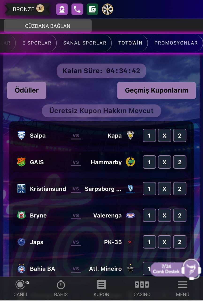 TOTOWIN Katılım